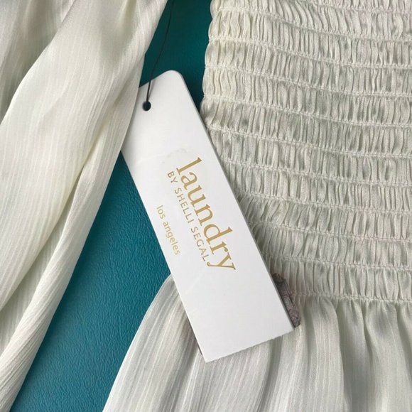 Laundry by Shelli Segal Off the Shoulder Cream Top - Picture 4 of 9